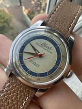 Atlantic VARLDSMASTARUR ‘Worldmaster’ Vintage Watch 36mm Sharp!