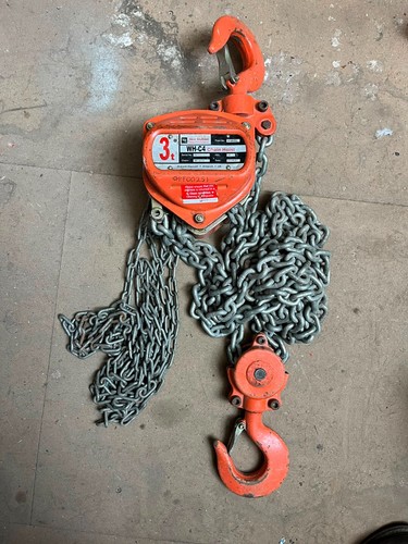 Tonne block and tackle chain - and,