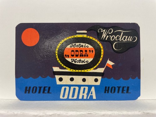 Hotel odra luggage label - odra,