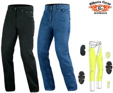 Australian Bikers Gear Men's Motorcycle Motorbike CE Jeans Lined with KEVLAR® UK