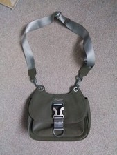 Replay Khaki Shoulder Bag With Grey Adjustable Strap ONLY WORN ONCE!