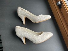 ivory satin lace size 4