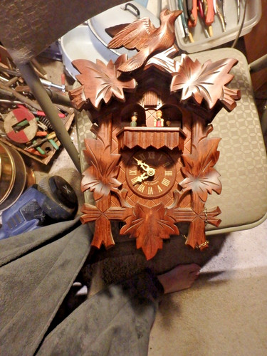 Vintage cuckoo clock - cuckoo,