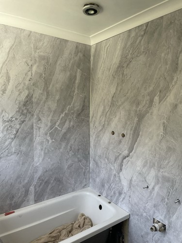 Grey marble effect spc - effect, solid