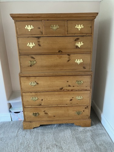 Pine tall boy handmade a - pine, by