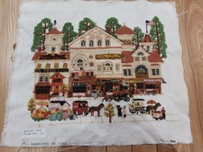 Vtg 1980 Dimensions American hand embroidered store/street textile piece 