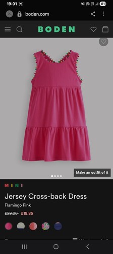 Mini boden jersey cross back - jersey,