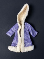 Sindy Cosy Coat 1973 mauve white fur trim Pedigree S202 fit 12" doll