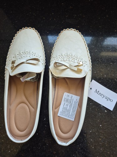 Comfy white slip shoes with - comfy,