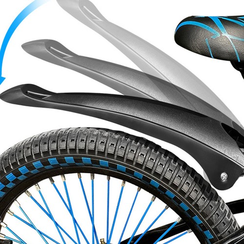 Pcs black abs bike mudguards - abs,