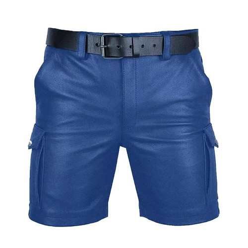 Mens real leather cargo - leather,