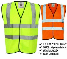Hi Vis Vest Yellow Orange High