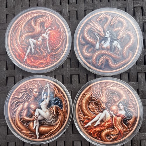 5oz each dragon - 4,