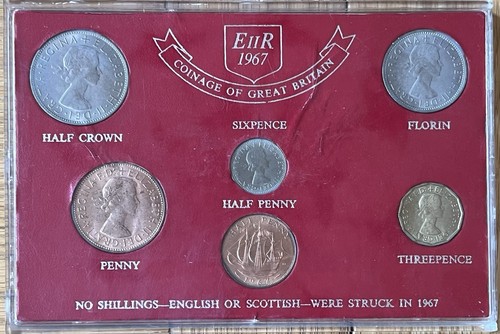 1967 great britain coin - 1967,