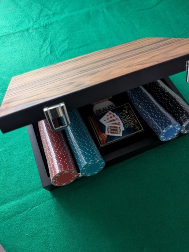 Wood poker set chip 200 - wood,