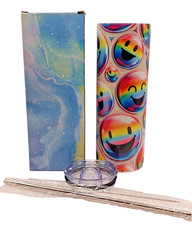 Funny Sassy Womens Tumbler Smiley Face Novelty Birthday Gift For Her Him 20oz UK