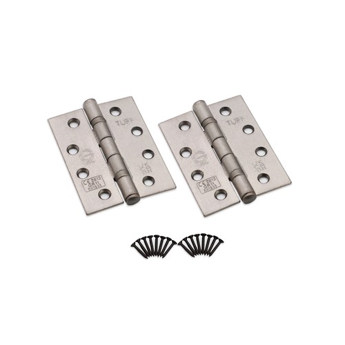 Butt hinges pair pewter - hinges,