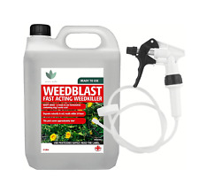 5L Industrial Weed Killer Strong, Fast Acting Weedkiller with Long Hose Trigger