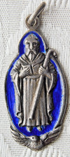 RARE ALEXANDER RITCHIE IONA ST SAINT COLUMBA SILVER ENAMEL PENDANT