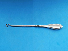 Antique Edwardian Button Hook wth Solid Silver Handle Hallmarked Birmingham 1915