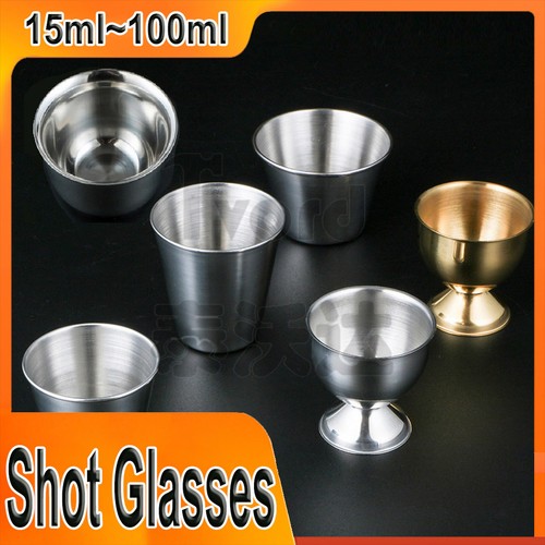 Stainless steel shot - steel, glasses