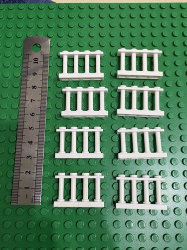 Lego white fence 4 x - 8x,