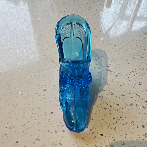 Unmarked blue glass - unmarked, decorative