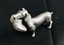 Large Pewter DACHSHUND HOUND