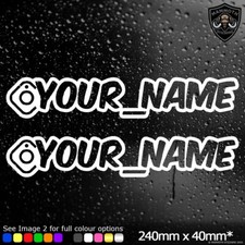 2 x Instagram Stickers Personalised Social Media Sticker Vinyl Decal Car Van JDM