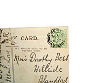 Postmark. PRESTWICK. Ayrshire. Twin arcs. P.O. No. 422. Code L. Date MY/18/09.