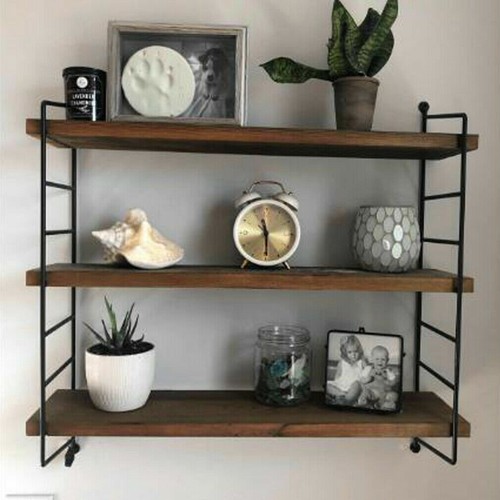 Tier floating shelves metal - 3,