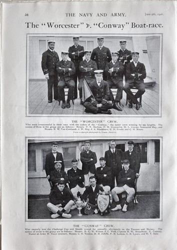 1906 military print rowing - 1906,
