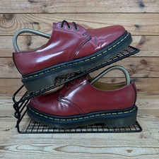 Dr Martens 10084 Shoes Womens Size UK 4 Cherry Red Leather Gum Emo Gothic Oxford