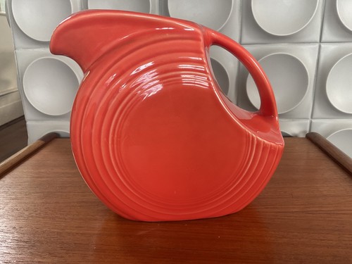 Vintage fiesta ware jug orange - vintage,