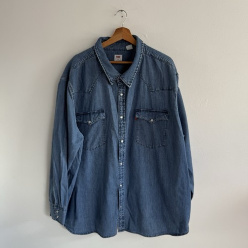 Levis denim shirt mens - levis,