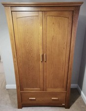Mamas And Papas Solid Oak Ocean Wardrobe Kids Children