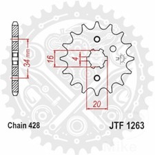 New JT Front Sprocket 17/428 For Yamaha DT 175 MX
