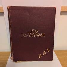 English Victorian Vintage Sketches Scrapbook With 45 entries