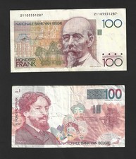 Belgium 100 franc banknotes - 100,