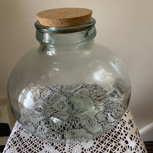 Large glass demijohn - large, /