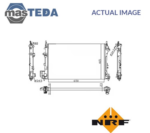 58203a engine cooling radiator - cooling,