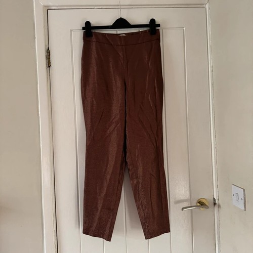 Woman bronze metallic trousers - woman,