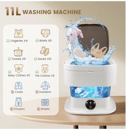 11l foldable washer - 11l, portable