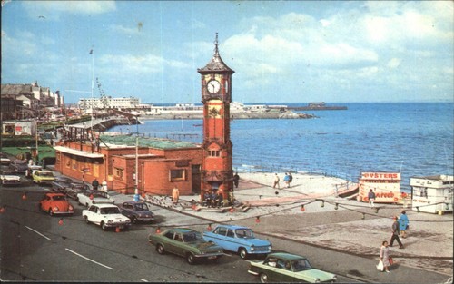 Vintage morecambe clock tower - vintage,