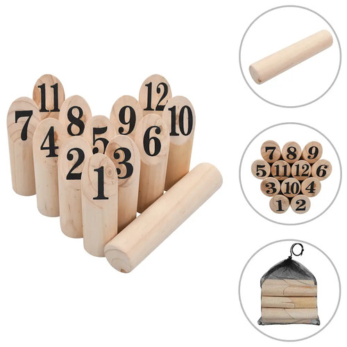 Walplus number kubb game set - number,