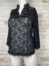 Black Stretch Sheer Lace