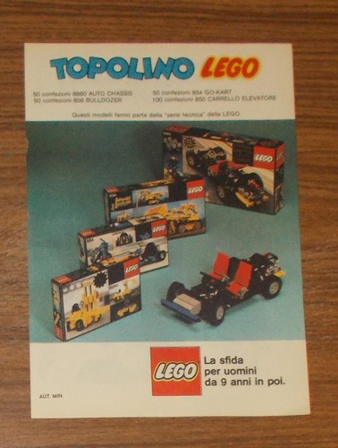 Rare advertising lego technic - advertising,