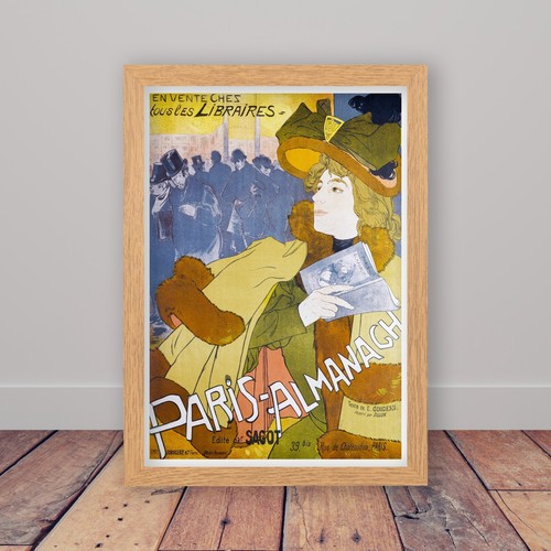 Framed paris almanach vintage - almanach,