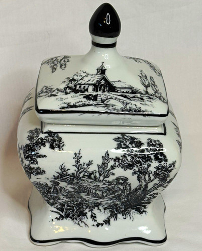 Dechang black white - white, toile
