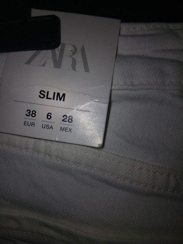 Zara white slim fit - zara,